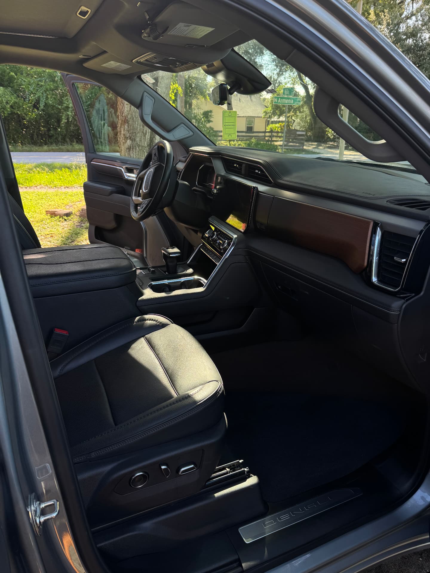 GMC Denali interior after full detail
